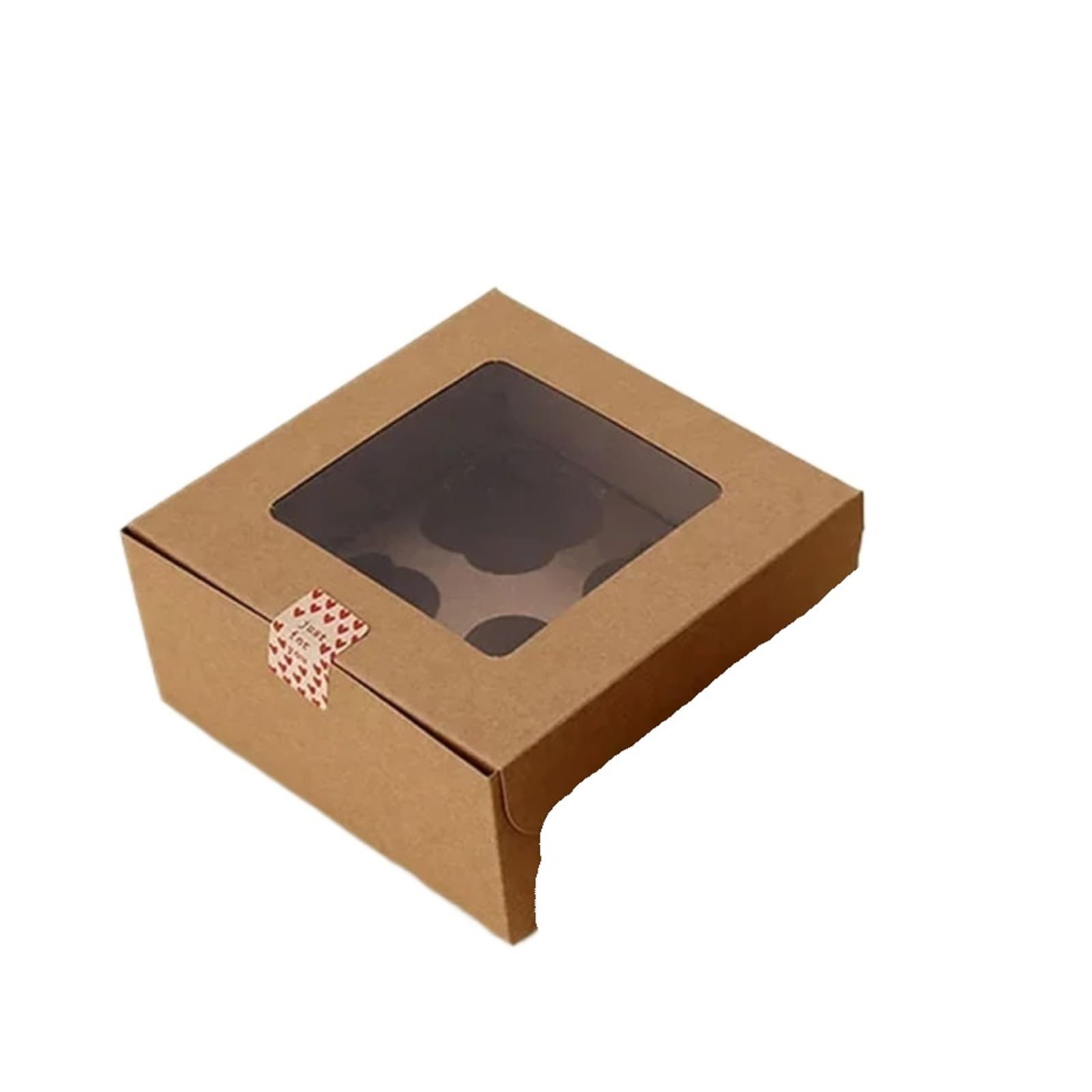 20 Uds. Caja de papel con ventana, cajas for fiestas bebés y bodas, for pasteles magdalenas, embalaje alimentos for cupcakes