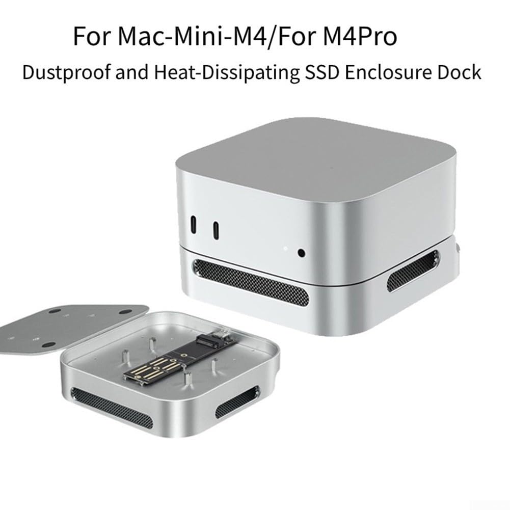Dissipazione di calore SSD Enclosure Per Mac, Lega di Alluminio Antipolvere Caso Con Ventilatore di Raffreddamento, Adatto M.2 NVMe NGFF 2230 A 2280, USB 3.1 10Gbps Fast Backup