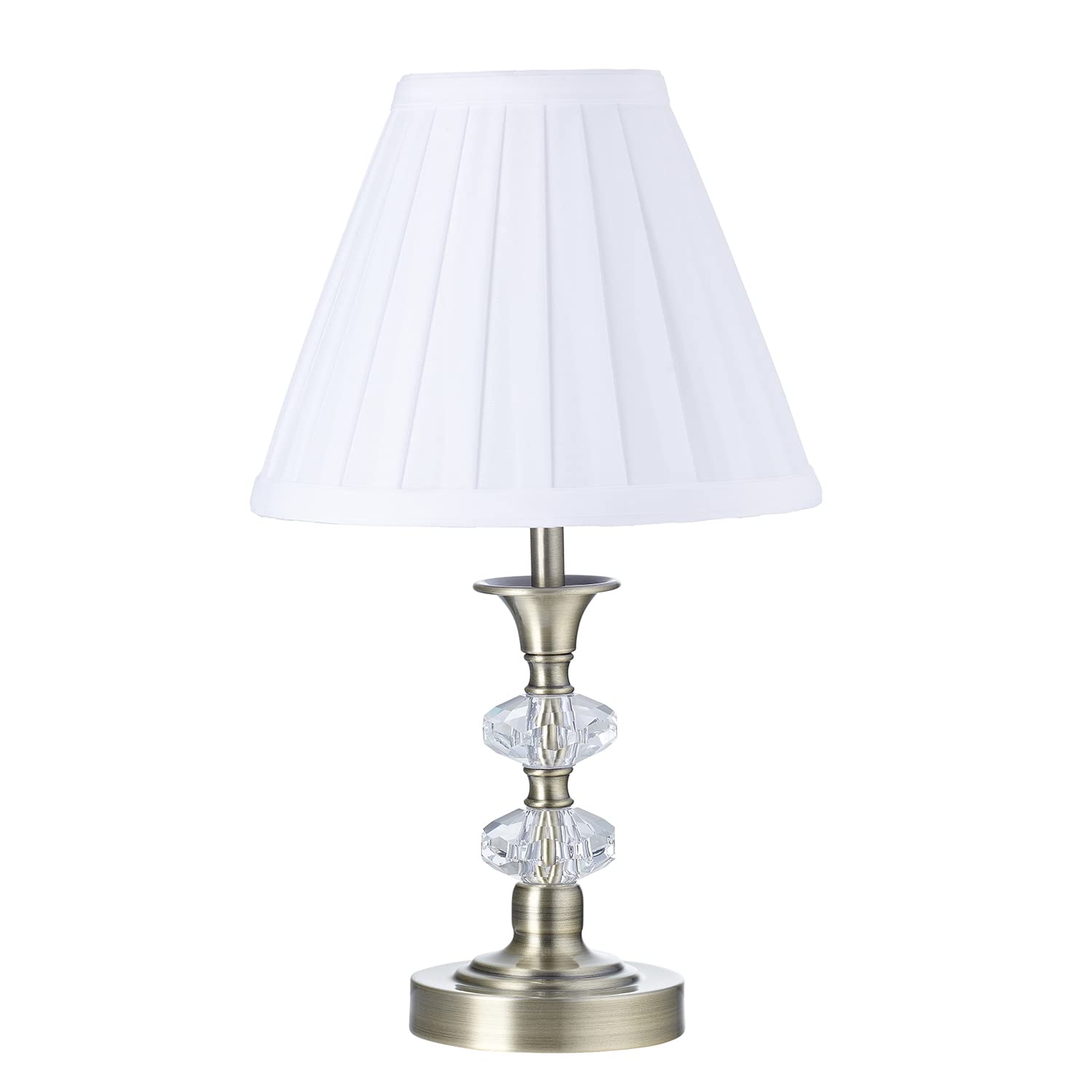 Rackhams Light/White Contemporary Antique Brass Power Saving And Eco Friendly Led Touch Table Lamp