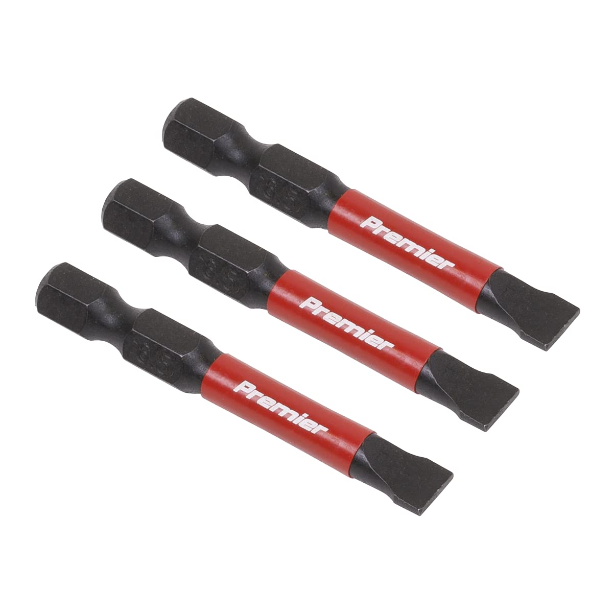 3pc 50mm Slotted 6.5mm Impact Power Tool Bit Set - AK8228