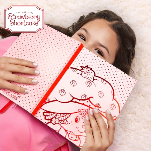 Image of Strawberry Shortcake Red Foil Hardcover Journal, Lined Notebook with Ribbon Bookmark, 5.75 x 8.5 Inches, 87 Pages