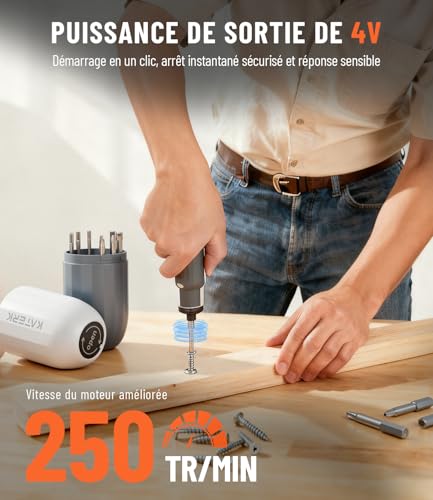 Mini tournevis pour jouets Katerk sans fil equipe de LED S2