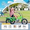 ADDMOTOR ARISETAN Electric Trike for Adults, 750W Rear Motor Electric Tricycle, 85MI 48V 20AH, 380lbs, 20'' M-360 II Semi-Recumbent E-Trike, UL2849 3 Wheel Electric Bike, Green #1