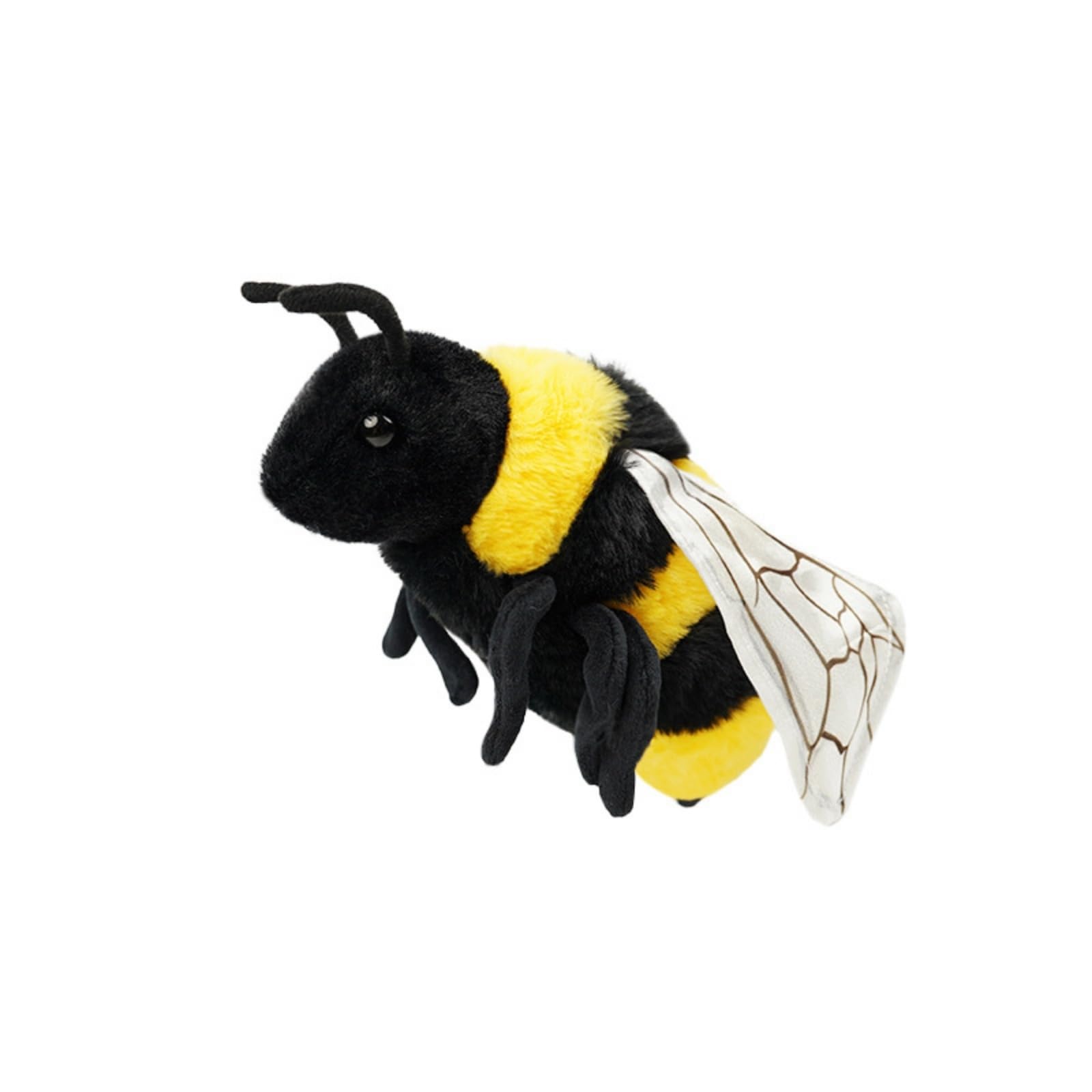 JORCEDI Insect Stuffed Animal, Realistic Insect Soft Toys, Cuddly Plush Toy, Soft Small Stuffed Animals for Children Play Family Friend Home Sofa Bookshelf Decor (Bee)