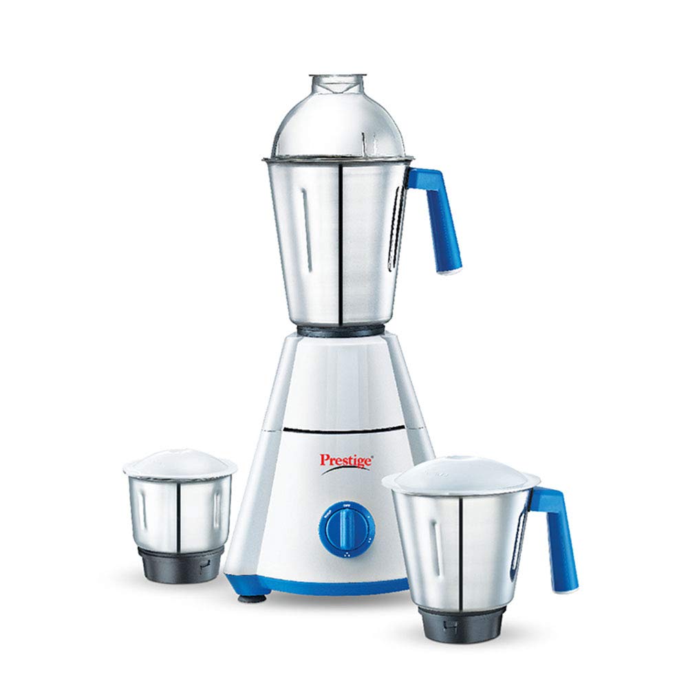 Prestige 550 Watts Nakshatra Mixer Grinder with 3 Stainless Steel Jars|3 Dome Lid| 3 Super Efficient Blades|Sturdy Handles
