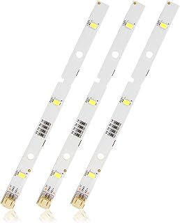 3PCS LED Strip Light for RONGSHENG/HISENSE Refrigerator E349766 MDDZ-162A 1629348 1529227 DC12V 2W LED Fridge Light Bar compatible with Kenwood Fridge KIFF5017 KIFF5020 KIFF7017 KIFF7020 KSBNDIX18