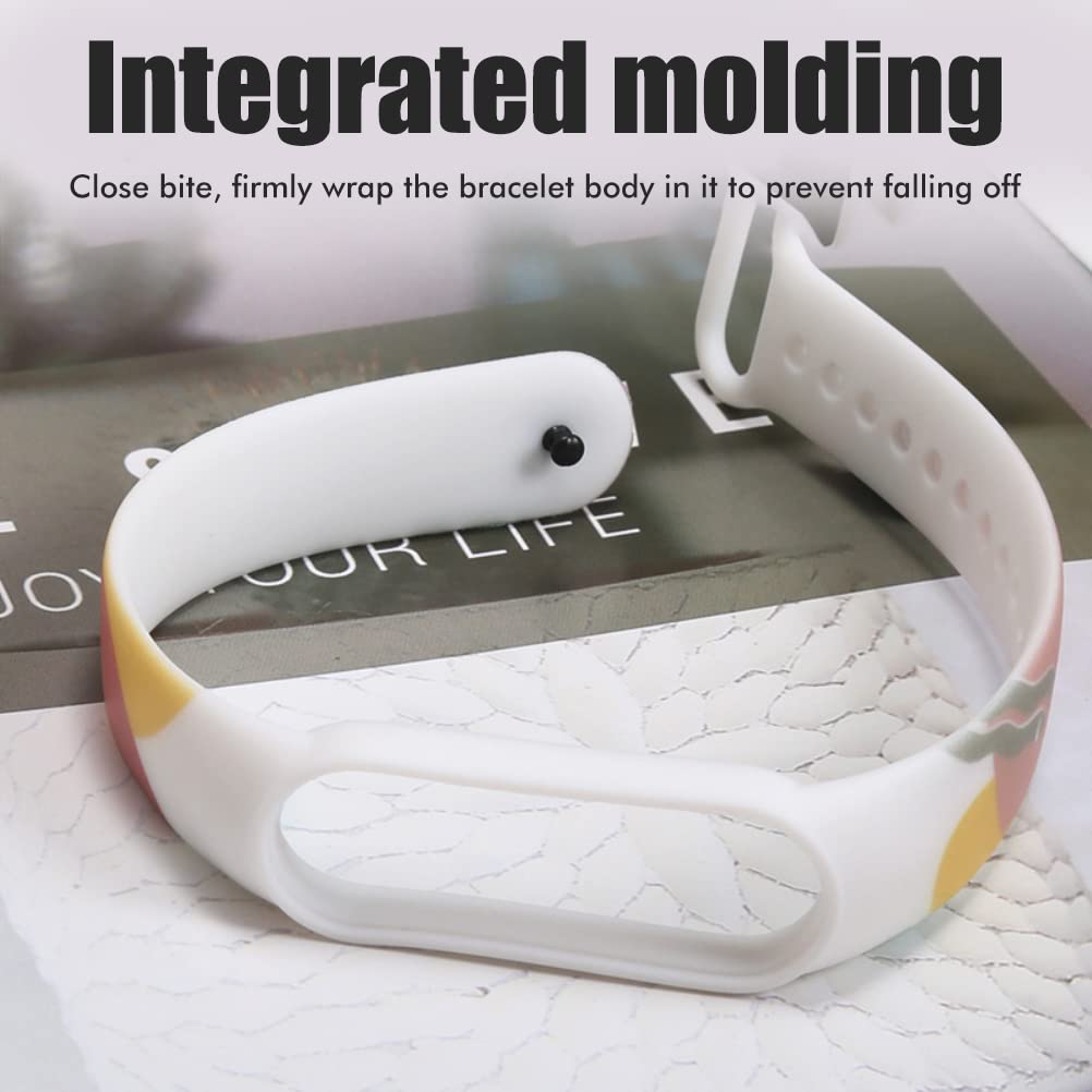 Rvtkak Colorful Straps,Compatible for Xiaomi Mi Bands 3/4/5/6,Soft TPU Wrist Strap,Replacement Wristbands - Image 2