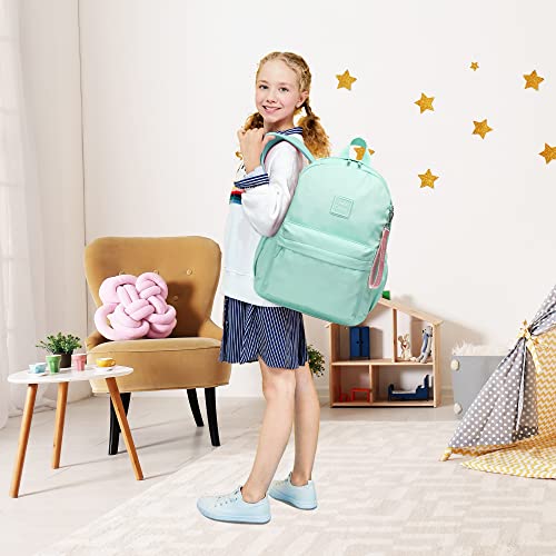 Reqinqin Backpack For Girls Backpack Green Waterproof Large Space School Backpack Suitable For Age For Over 6 Years Old Kids Elementary Bookbag Lightweight Travel Toddler Backpack(Green ) thumb #1