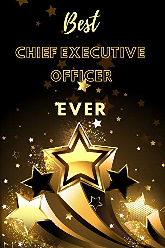 Best Chief Executive Officer Ever: Lined Journal (Black and Gold Stars Design) image 3
