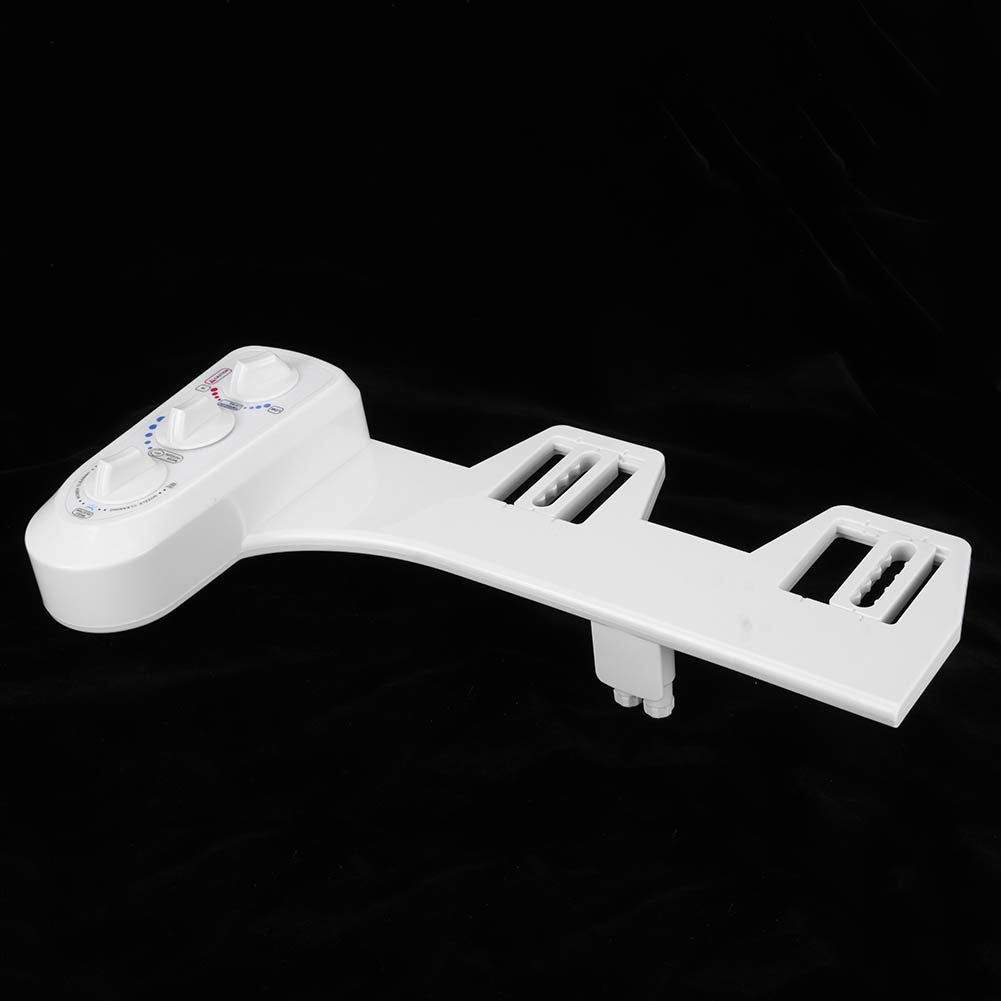 Accesorio para bidé de Inodoro con Doble Boquilla de Rosca de 3/8, Agua Fría y Caliente, Accesorio para bidé, Agua Tibia, Boquilla Rociadora Autolimpiante Estándar de la UE