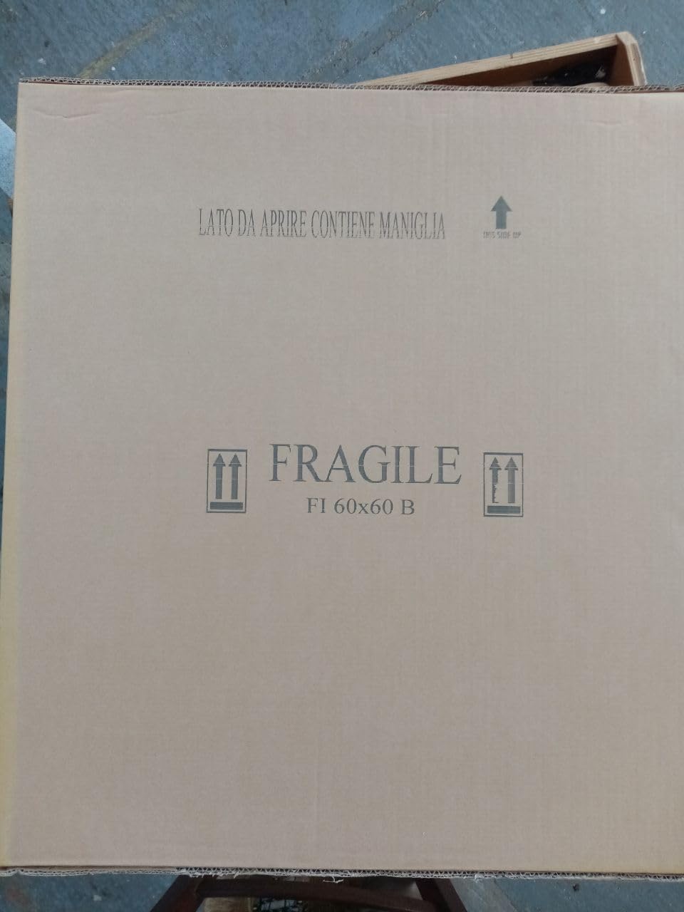Finestra In Legno - CM L 60 x 60 H Battente - Trattata con Impregnante Preservante Naturale - Legno Lamellare - Doppio Vetro - Maniglia