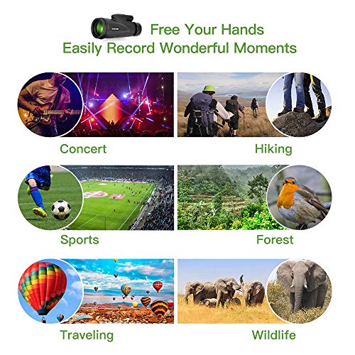 Evershop Monocular Telescope with Low Night Vision High Power Monoculars for Adults and Kids for Bird Watching Hunting Camping Travelling Wildlife Secenery