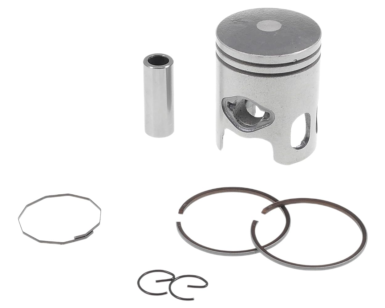 Cylindre 2EXTREME 50 centimètres cubes 2 temps compatible avec PULSE Force | Alésage 40 millimètres, sortie oblique, fonte grise, ensemble CPI; compatible avec RIDE Jump, Omen Toxic, Paradise, Vendetta