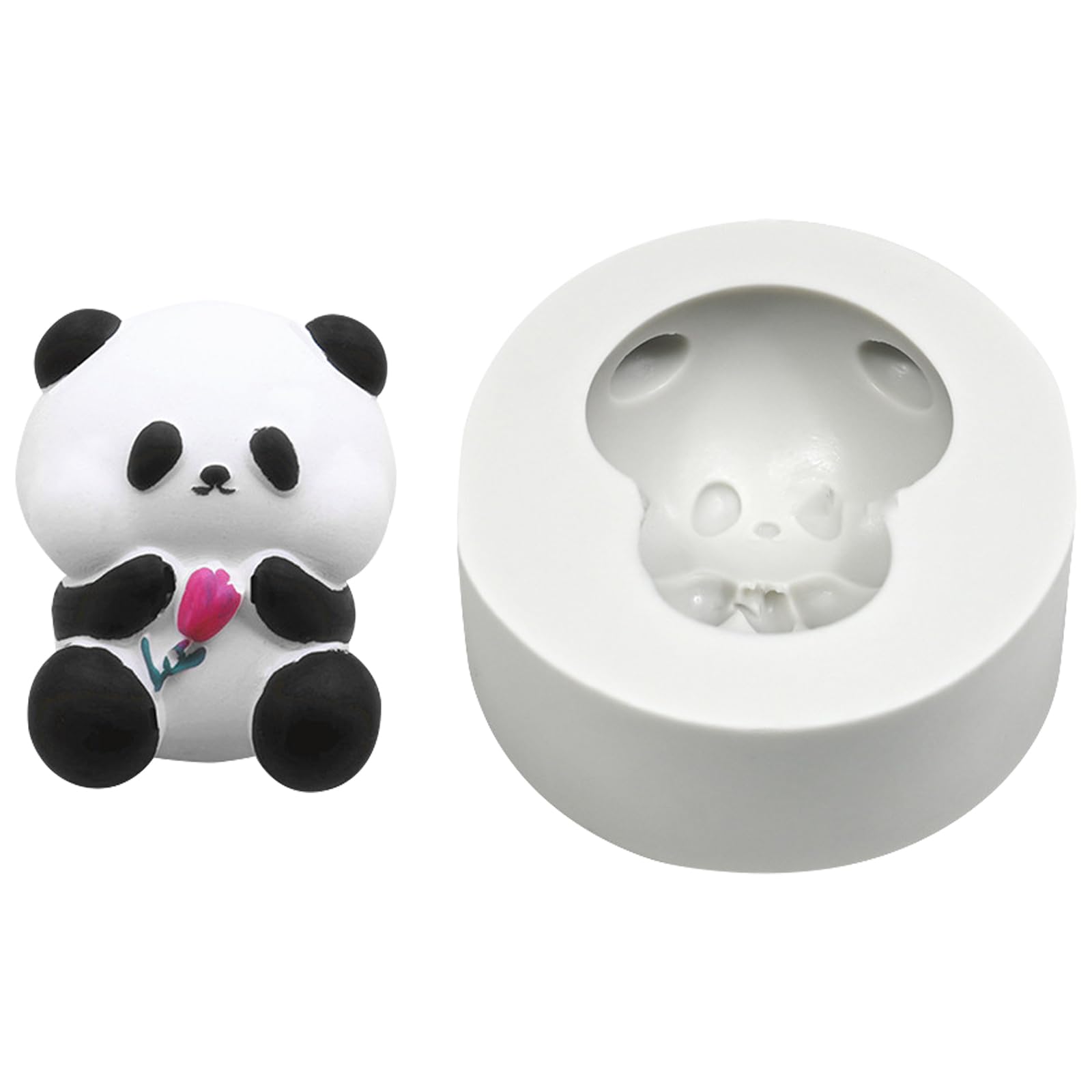 Lerpwige Panda Silicone Craft Molds Baking Candy Chocolate Texture for Baking Enthusiasts Silicone Cake Decorating Tool