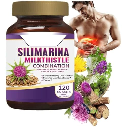 Suplemento Alimenticio con Silimarina Cardo Mariano Diente de Len Hinojo Complejo B y Regaliz | 120 Cpsulas | Frmula Herbal con Antioxidantes para el Bienestar Diario