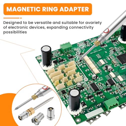 Image of Aifeier ET 510 Thread Magnetic Adapter, Universal 510 Threaded Battery Pen Connector, Soldering Iron Ring Adapter Repair Accessories for Electronic Devices (10PCS)