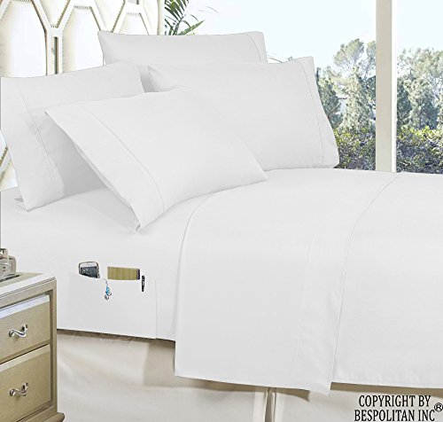 Elegant Comfort 4-Piece Queen- Smart Sheet Set! Luxury Soft 1500 Thread Count Egyptian