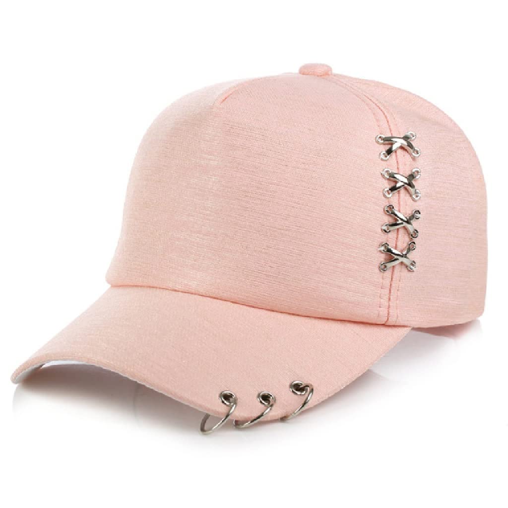 Berretto da Baseball, Cerchio a Croce in Metallo Cappello da Sole Decorativo, Berretto da Baseball Stile Hip-Hop, Cappello da Sole alla Moda per Uomo e Donna
