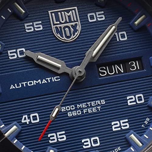 Luminox Silicone Master Carbon Seal Automatic Blue Dial Swiss Made Analogue Men Watch Xs.3863, Blue Band - Image 4