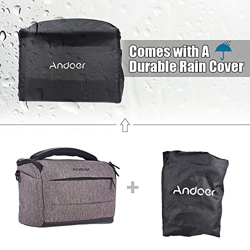 Bolsa de ombro para câmera DSLR Andoer em forma de cubo, capa de câmera moderna de poliéster para Ca