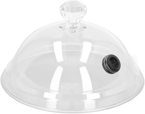 Cubierta acrílica para cúpula de ahumar para cocina, infusor de humo con pulverizador para ahumador, platos, cuencos