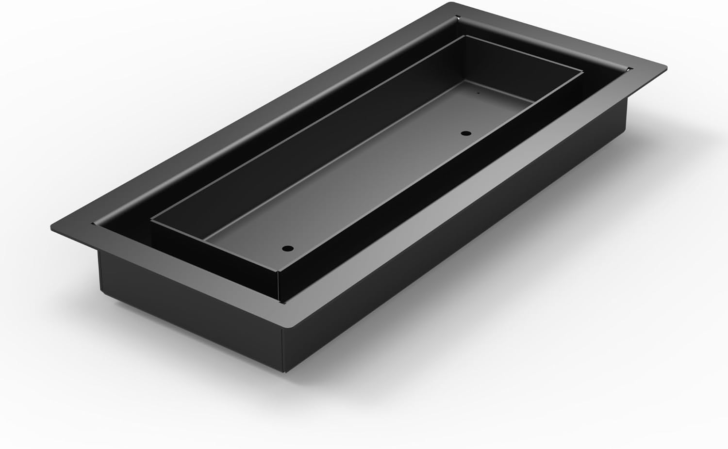 4x10 Black Heavy-Duty Metal Floor Register Vent Cover