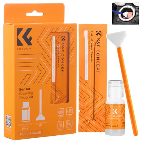 K&F CONCEPT Kit de Limpieza Sensor Full Frame, Juego de Limpieza