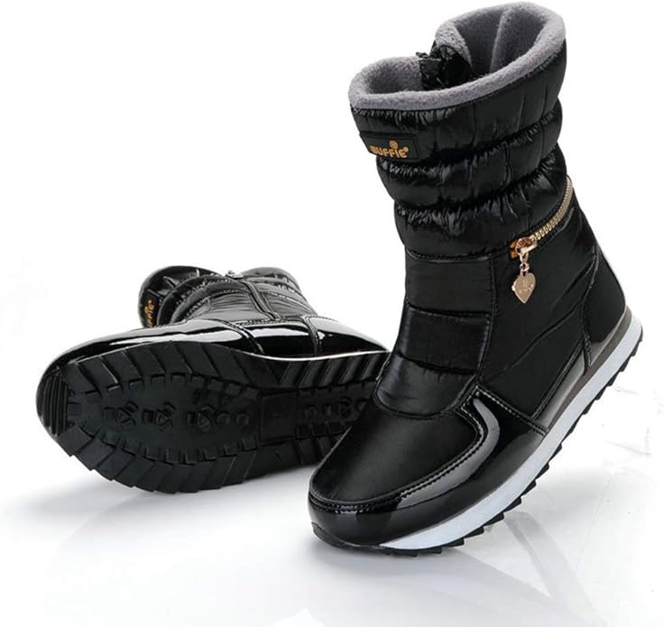 TJULY Botas de Nieve para Mujer, Impermeables, Ligeras, cálidas, con TJULY Botas de Nieve para Mujer, Impermeables, Ligeras, cálidas, con