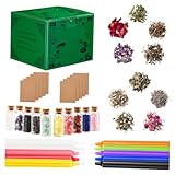 Veemoon Kit De Démarrage Pour Praticiennes Bougie Parfumée Et Fleurs Séchées Avec Cris...