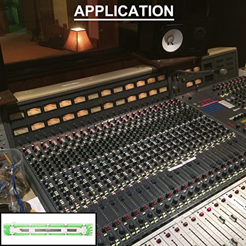 DAOKAI Schiebepotentiometer,5 STÜCKE Gerade Schiebepotentiometer Mixer Fader B103 B10K Ohm Dual Channel zum Einstellen von Lautstärke und Helligkeit mit Schieberegler Knöpfe