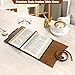 Jack&Chris Leather Bible Cover, Leather Book Cover for Men and Women, Bible Holder Strap Bible Cover Gifts, JC61-8M