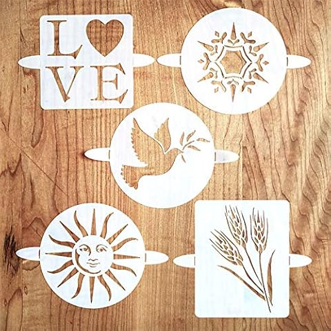 Breadtopia Bread Stencils (Set of 5) Decoration for Breads, Cakes, and Pies Cover