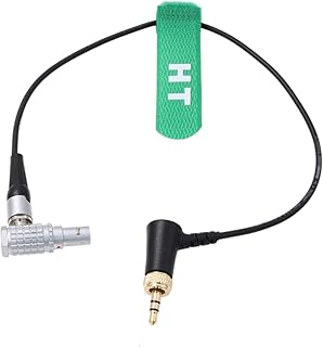 HangTon Locking 3.5mm TRS Timecode for Deity TC-1 to RED Komodo V-Raptor Camera Camera EXT 9-pin 30cm