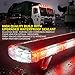 Xprite 48 Inch LED Rooftop Emergency Strobe Lights Bar w/Adjustable Mounting Brackets, Warning Flashing Lightbar for Security POV Rescue Tow Trucks Firefighter Ambulance First Responder - White Red