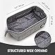 ZIPIT Lenny Federmäppchen | Großes Mäppchen für Schule und Büro | Etui, Kosmetiktasche mit breite Öffnung | Federmappe Grau