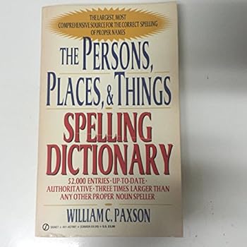 Mass Market Paperback Persons, Places and Things Spelling Dictionary Book