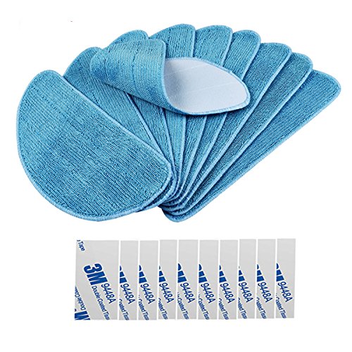 Electropan 10pcs Mopping Cloths for Ilife V3/V3s/V5/V5s/V5s pro/V5s Pro 2/V5s Plus/Noisz S5 Pro/V9/V9 Pro Robot Vacuum Cleaner Ilife Mop Pads Ilife Vacuum Mops