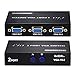 BeElion 2 Port 15 Pin Female(2 VGA in/1 VGA Out) VGA Switch Box for PC TV Monitor(Not for DDC, DDC2, DDC2B Monitor), Updated for Red Buttons
