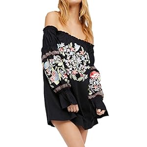 R.Vivimos Womens Floral Embroidered...