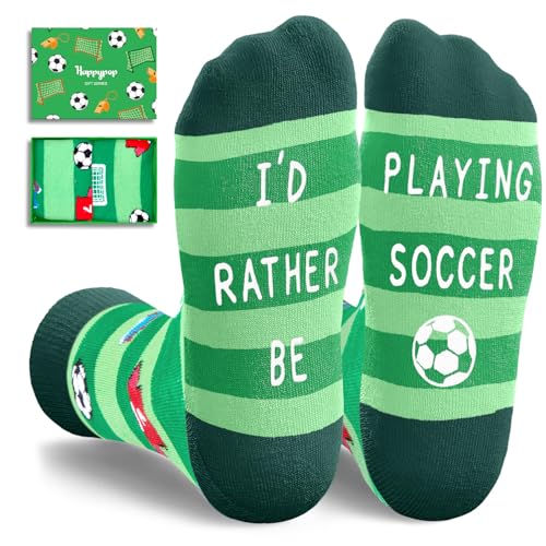 HAPPYPOP Soccer Gifts for Boys Girls - Kids Sports Socks, Gifts...
