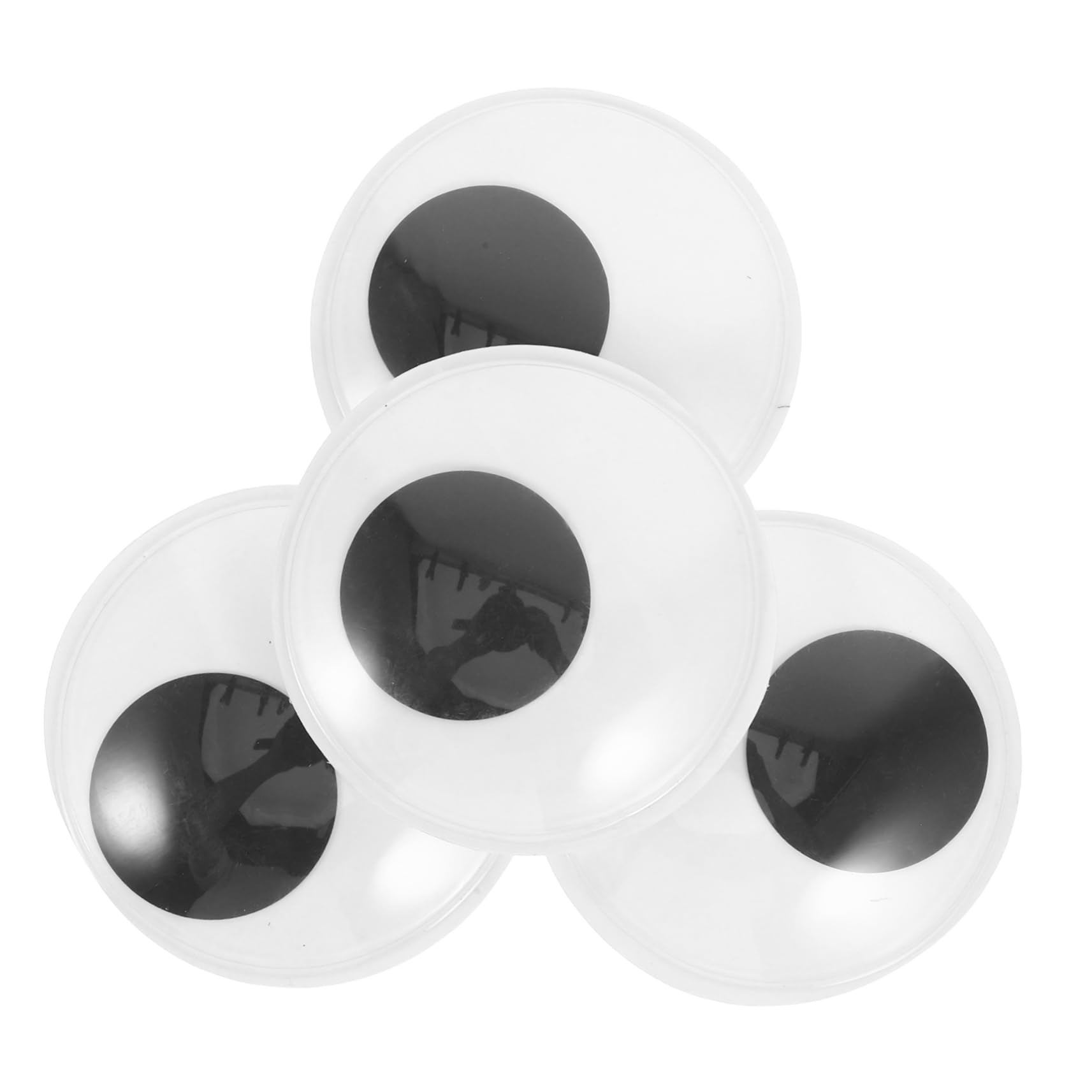 DIYEAH 4pcs Large Googly Eyes Crafts Self-Adhesive Eye Stickers for DIY Projects Stuffed Animals