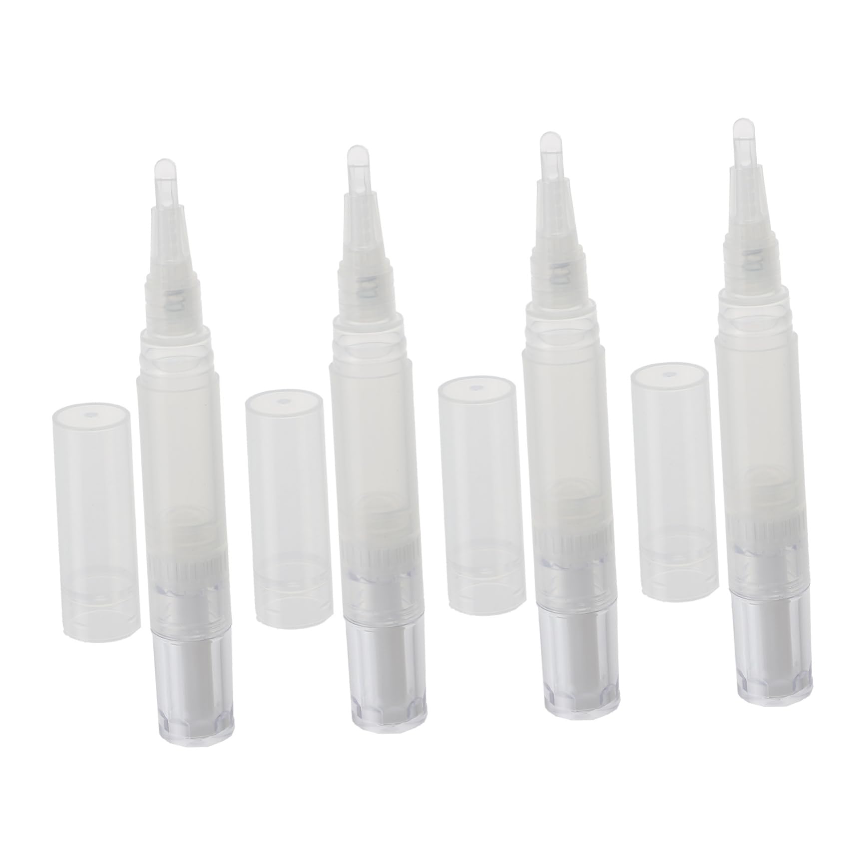 Angoily Manicure Supply 4pcs Cuticle Oil Pen Set Twist Pen for Nail Growth Oil