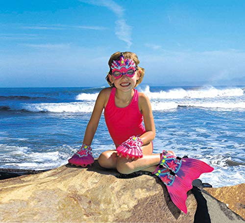 image for Big Time Princess Mermaid Dress UP Swim Gear,  MASK Googles, Web Glov