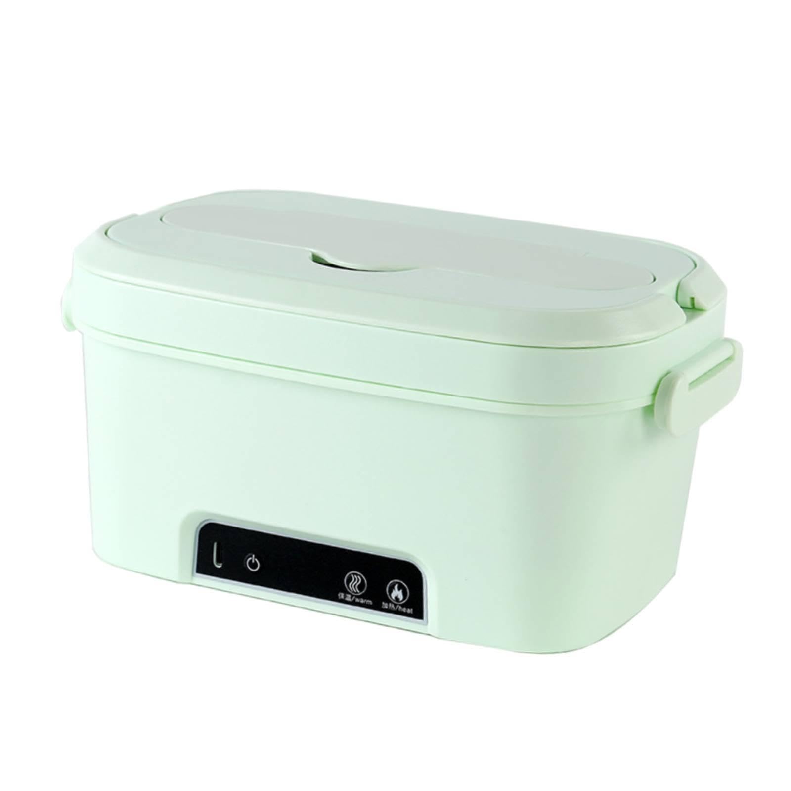Scaldavivande Elettrico Portatile Cordless Riscalda Cibo 1.5L Ricaricabile Contenitore in Acciaio Inox Senza Perdite Funzione Riscaldamento Facile Pul, Verde