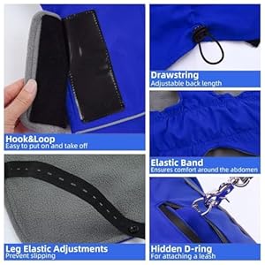 Migohi dog waterproof jacketmedium dog coatwarm dog jacketmedium dog jacket for hiking campingjacket for dogdog coats for schnauzerjack russell terrierdog jackets for medium boys girlsmblue  urban country home decor