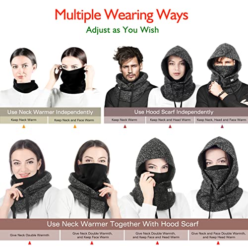 C Caloics Ski Mask Winter Balaclava For Cold Weather Windproof Face Mask For Men Women Skiing Snowboading & Motorcycle Riding thumb #5