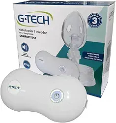 Nebulizador compressor G-Tech Compact DC2 branco 100V/240V