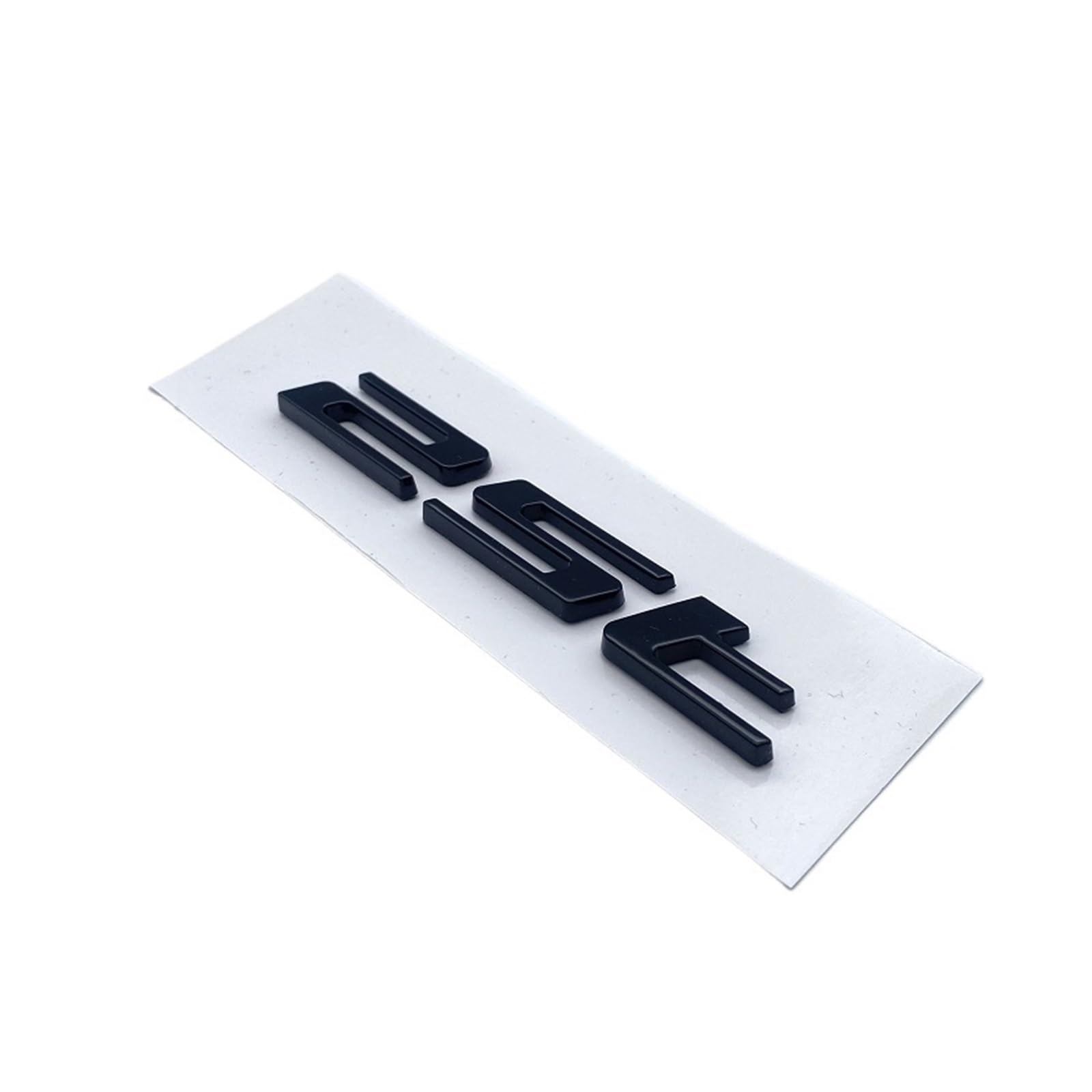 Letter Emblem Chrome Glossy Black ABS 3.0 5.0 V6 V8 20T 25T 30T 35T Fit for Jaguar XJ F-Type F-PACE E-PACE Badge Trunk Logo(Glossy Black 25T)
