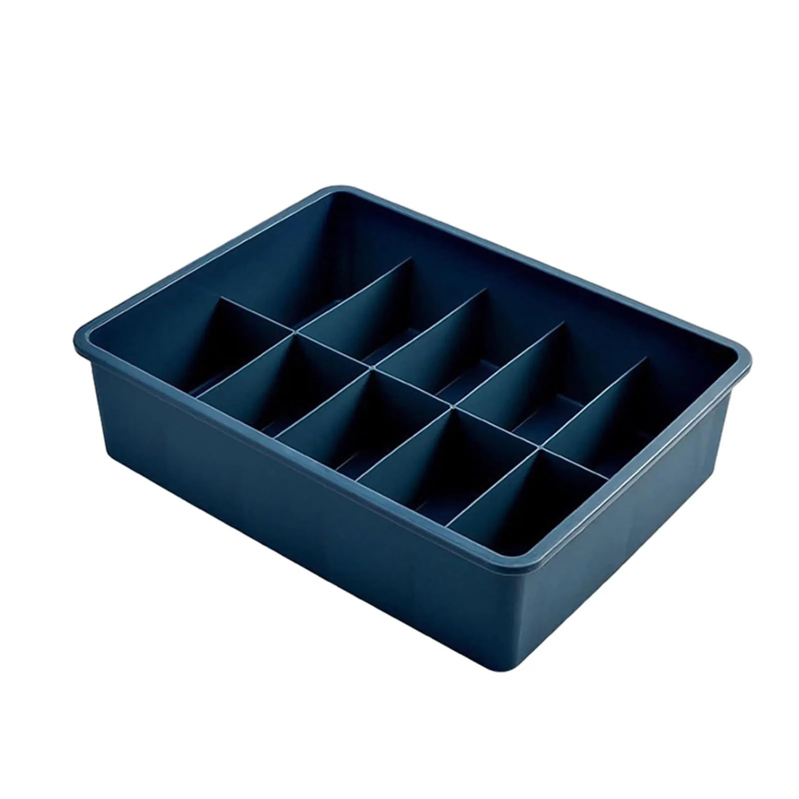 LuoAXINN Underwear Organizer Compact And Efficient Underwear Organizer For Closet Plastic(10 grids Deep Blue)
