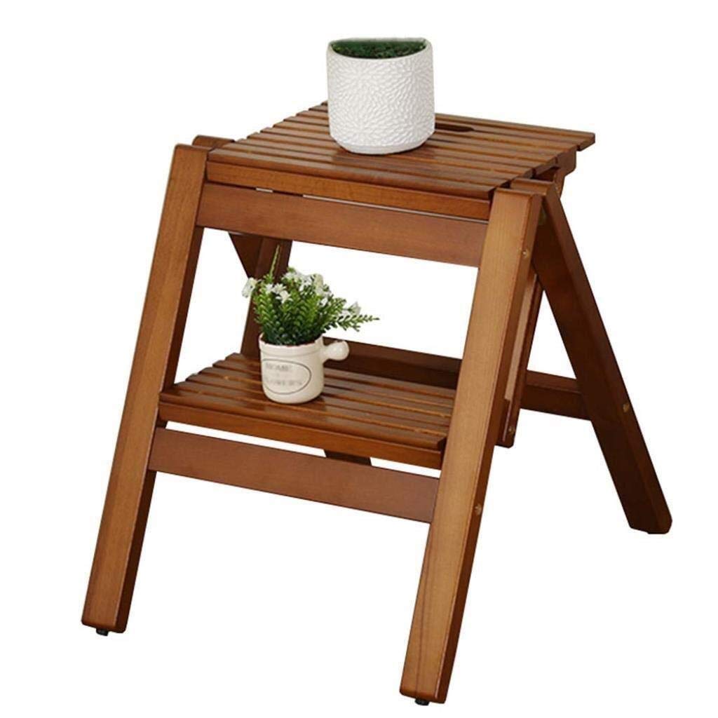 Escabeau en bois massif portable avec pliage compact gain de place